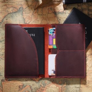 Colorful PU Leather Travel Passport <b>Holder</b> Cover Wallet with Card Slot <b>Ticket</b> <b>Holder</b> for Women and Men - Product Image 1