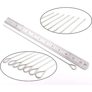 12 Inch Stainless Steel <b>BBQ</b> Skewers Shish Kebab Kabob Skewers Set of 12 Barbecue Accessories - Product Image 5