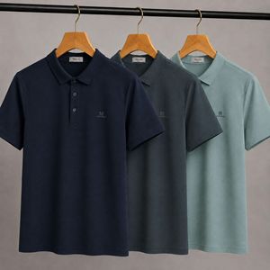 Camisa de Manga Larga para Hombre Macci, Corte Regular, Cierre de Botones, Color Sólido, Logotipo Bordado en la Parte Delantera, Informal, Tejido Transpirable de Algodón Refrescante - Product Image 1