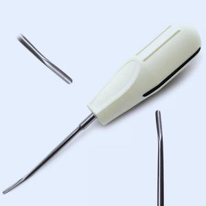 Élévateur dentaire manuel pour extraction radiculaire, chirurgie buccale, conforme MOL, manche blanc, 8 pièces, acier inoxydable allemand, par Dentavex - Product Image 5