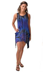 Boho Tie Dye Rayon Sundress With Pockets <b>Festival</b> Dress - Product Image 5