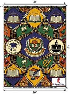 Custom African Wax Print Fabric Manufacturer School Anniversary Convention Uniform Celebration Textile Supplier OEM ODM - Product Image 2