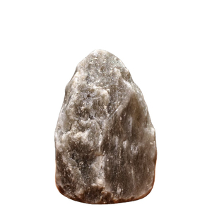 Himalayan Grey Rock Salt <b>Lamp</b> with Dimmer <b>Switch</b> Natural Carved Wooden Base Wholesale Natural Crafts Gray Salt Table <b>Lamp</b> - Product Image 1