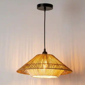 Bohemian Vintage Hemp Rope Chandelier Feature Dining Room <b>Ceiling</b> Lamp - Product Image 5