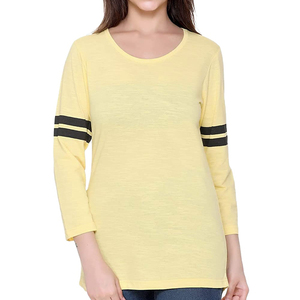 Latest Women Long Sleeve Shirts High Quality Soft Daily Wear <b>Crop</b> <b>Top</b> t Shirt Cotton Made Tee Shirts <b>for</b> Women MADE BY HS 2026 - Product Image 1