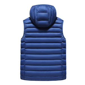 Chaleco Bomber con Cuello en V para Hombre, Ecológico, Transpirable, Resistente al Viento, con Cierre de Cremallera y Bolsillos, Tejido de Poliéster/Nailon, Estilo Casual para Otoño - Product Image 5