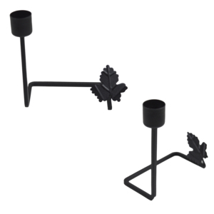Solid Metal Wire Home Indoor Table Decor 3-<b>Holder</b> Design Black Colored <b>Candle</b> Stand with Finishing for Christmas - Product Image 6