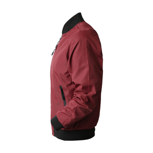 Factory Direct Outerwear Fashion Apparel Wholesale Streetwear Windbreaker Bulk Discount Windproof Zip Up Varsity Bomber <b>Jacket</b> - Product Image 3