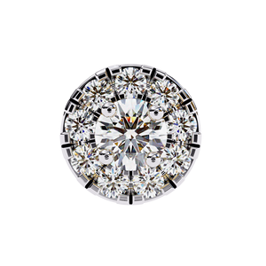 Aries Jewel Fashion Designer Round Lab Grown Diamond 14K Gold IGI Certified <b>Earring</b> <b>Tops</b> for Gift Party & Anniversary - Product Image 2