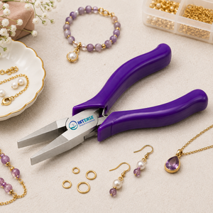 Alicates Profesionales de Punta Plana para Joyería, Herramienta de Fabricación de Joyas, Mandíbula Plana Lisa, Acero Inoxidable, Precisión para Envolver Alambres - Product Image 2