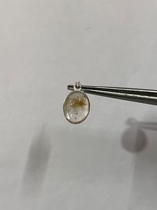 Pendentif en argent 925 avec rutile doré naturel - Product Image 1