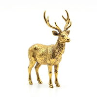 Cadeaux souvenirs promotionnels sur le thème de l'amour, figurines d'animaux en laiton 3D personnalisées plaquées or, impression sérigraphique JIN