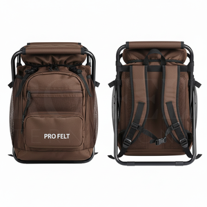 New Latest Style Portable Folding Backpack Solid Plain Color Chair with Adjustable Shoulder Straps Outdoor Travel Seat Bag <b>Packs</b> - Product Image 6