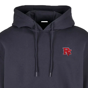 Conjunto de Sudadera con Capucha Azul Marino para Hombre, Felpa de Algodón, Logotipo Bordado, Pantalones Deportivos Casuales, Chándal de Punto de Color Sólido para Otoño - Product Image 2