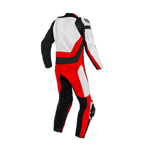 Combinaison de course moto unisexe à manches longues, gris noir, polyester nylon, coupe-vent, toutes saisons, vêtements de protection, genouillères réglables - Product Image 2