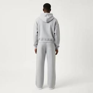 Ensemble de survêtement pour homme avec broderie personnalisée, strass, effet délavé, imprimé, haute qualité, 100% coton, logo en relief, OEM ODM - Product Image 2