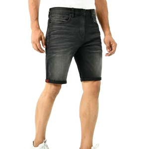 Expédition rapide Shorts en jean décontractés pour hommes, légers, grande taille, taille mi-haute, pour l'été - Product Image 5