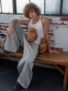 Pantalones Deportivos Blancos con Logotipo Personalizado Bordado, Pantalones de Felpa Gruesa, Fabricante OEM ODM - Product Image 3