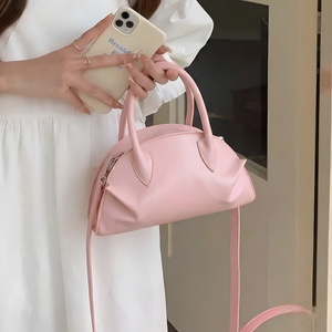 Bolso Boston para Mujer con Correa Extraíble, Suave, Ligero, Ajustable, Portátil, Elegante, con Cierre de Cremallera, para Uso Diario - Product Image 4
