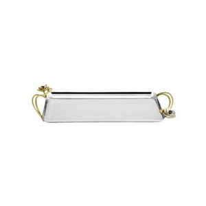 Best Quality Large Eco-Friendly Metal Serving <b>Tray</b> Unique Mirror Quality Kitchenware Home's Latest Selling Item - Product Image 3