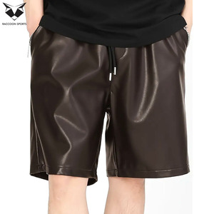 Pantalones Cortos de Lona y Cuero Ecológicos de Primera Calidad, Último Diseño, Precio al por Mayor, Ligeros, Casuales, para Club, Elegantes y Cómodos - Product Image 2