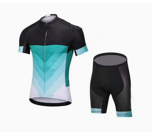 Ensemble de maillot de cyclisme pour femmes, manches courtes, avec short de vélo rembourré 5D, chemise respirante, 3 poches - Product Image 2