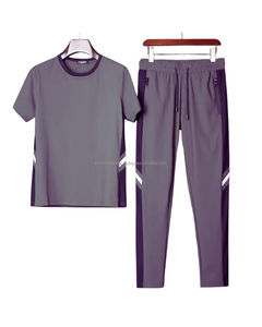 Prix d'usine – Nouveaux survêtements d'hiver unis pour hommes, ensemble 2 pièces, avec logo personnalisé, vêtements de sport, jogging, entraînement, tenue décontractée, streetwear - Product Image 2