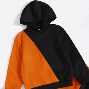 Ensemble 2 pièces pour homme, sweat à capuche décontracté et pantalon long, couleur unie, coton, coupe ample, pour vêtements de sport d'hiver - Product Image 4