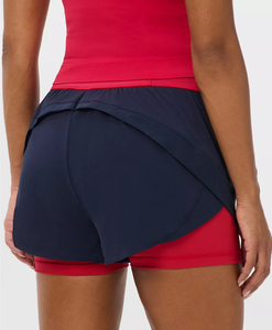 Shorts Deportivos para Mujer, Transpirables, Holgados, Antideslizantes, de Secado Rápido, 2 en 1, para Ejercicio al Aire Libre - Product Image 2