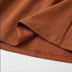Shorts à volants pour femmes, taille élastique, couleur unie, coupe trapèze, tenue décontractée d'été - Product Image 6