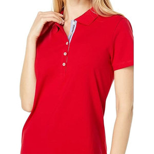 Polo de Mujer en Tendencia, Venta al por Mayor, Logotipo Bordado Personalizado, Manga Corta, Algodón Piqué, Uniforme Deportivo de Golf para Mujer - Product Image 2