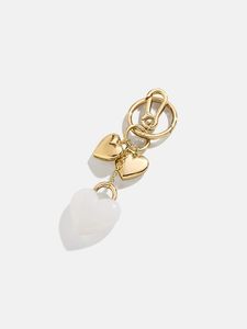 Nouveauté : Charme de sac en forme de fleur rose dorée, porte-clés, pendentif, accessoire de mode, cadeau pour femmes et filles, style luxueux - Product Image 6