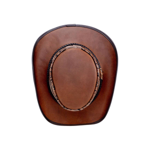 GENERSA SPORTS Chapeau de cowboy en laine marron unisexe à large bord, décontracté, pour l'extérieur/le cyclisme/les voyages, toutes saisons, taille adulte 50-52 cm - Product Image 3
