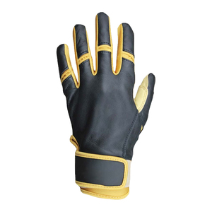 Guantes de béisbol de cuero para bateo, con dedos completos, antideslizantes, con cierre de gancho y bucle, para adultos, para lanzadores diestros, para todas las estaciones - Product Image 2