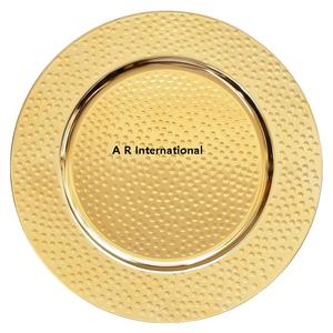 Plato base martillado de gran venta para mesas de comedor y eventos de boda - Product Image 6