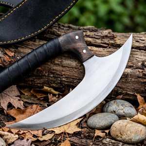 ขวานเหล็กกล้าคาร์บอนพร้อมด้ามไม้สำหรับผ่าฟืน เกรด DIY - Product Image 2