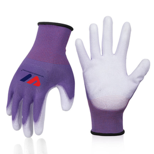 Gants industriels en nitrile enduits de PU, en polyester et nylon tricoté, légers, respirants, avec une bonne adhérence, pour atelier, construction et usage quotidien - Product Image 1