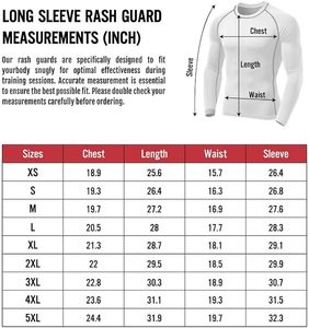 Custom Design Men's Long Sleeve Rashguard BJJ Compression Wear 100% Polyester Premium Quality OEM Service <b>Heat</b>-Transfer Printed - Product Image 4