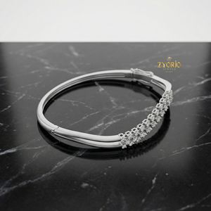 Pulsera de Cadena de Plata de Ley con Diamantes Cultivados en Laboratorio, Diseño Clásico y Elegante en Oro Rosa, Joyería de Lujo Brillante para Mujer, Ideal para Bodas - Product Image 3
