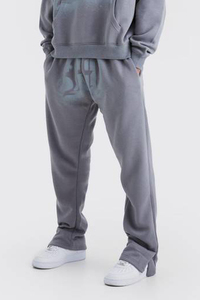 Ensemble survêtement décontracté homme en molleton de coton avec impression sérigraphiée OEM personnalisée, style streetwear vintage délavé, comprenant un sweat à capuche et un pantalon de jogging - Product Image 5