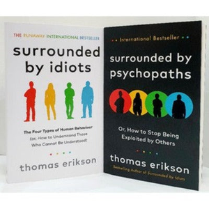 (Pack Combo) Entouré d'Idiots et Entouré de Psychopathes par l'auteur Thomas Erikson, livre broché personnalisé à couverture souple - Product Image 1