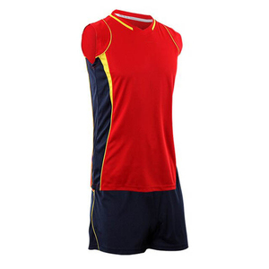 Ensembles d'uniformes de volley-ball personnalisés de haute qualité, impression par transfert thermique, 100% polyester, unisexe, adulte, imperméable, respectueux de l'environnement - Product Image 1