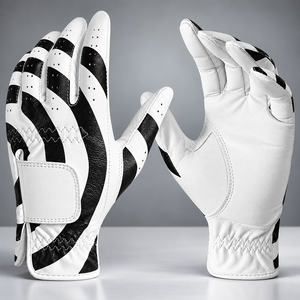 Guantes de Golf de Cuero OEM de Color Claro, Nueva Llegada, Guantes de Golf al por Mayor con Agarre Suave Antideslizante para Uso Deportivo - Product Image 1