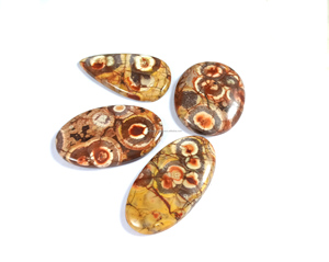 Cabujón de Jaspe Ojo de Pájaro Natural, Piedras de Diseño, Gema Suelta Pulida a Mano para la Fabricación de Joyas y Collares - Product Image 3