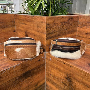 Wholesale New Fashion Custom Outdoor Cowhide Fanny Pack Genuine Leather Hip Bum Bags <b>Belt</b> Bags for <b>Travel</b> Hiking Cycling Running - Product Image 5