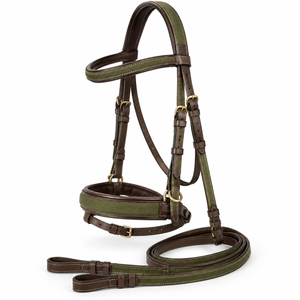 Bridon en cuir avec décoration en cristal, personnalisable, équipement équestre de haute qualité au meilleur prix, best-seller - Product Image 1