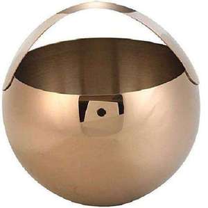 Stainless Steel Ice Bucket With <b>Lid</b> And Tongs Round Rust Resistant Party Cooler Minimalist Design ice Bucket - Product Image 5
