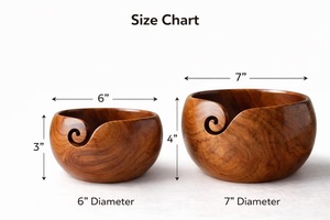 Wooden Yarn <b>Bowls</b> High Quality - Product Image 6