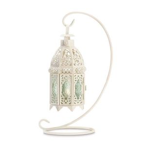 Industrial Design Metal Lantern With Floor Stand For Modern Apartment <b>Decor</b> And Stylish Candle Display - Product Image 1