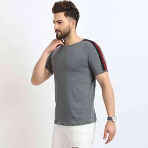 Camisetas de Hombre Lisas con Cuello Redondo, Transpirables, para Fitness, con Estampado Personalizado, en Oferta - Product Image 2